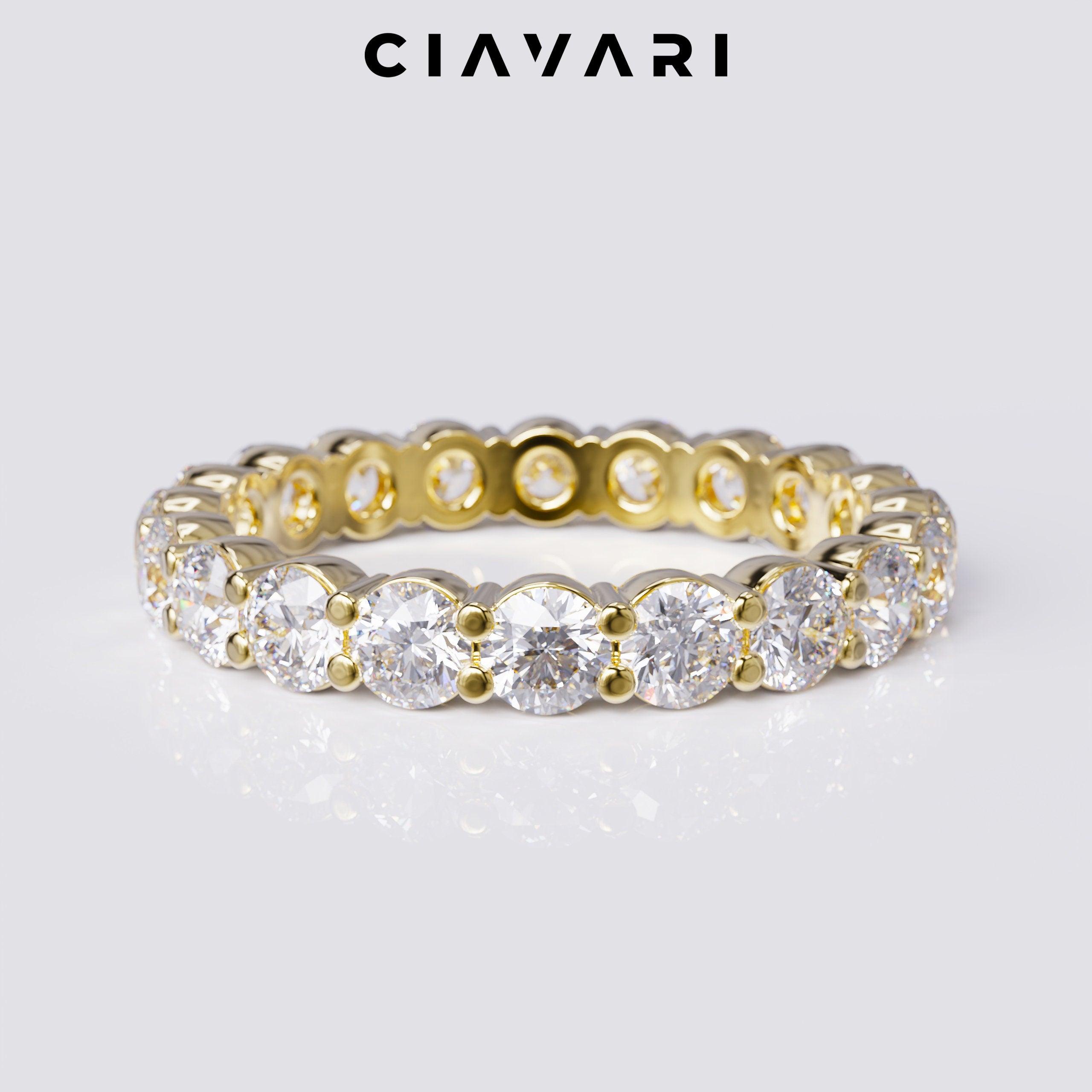 2.30 Carat Round Cut Eternity Band