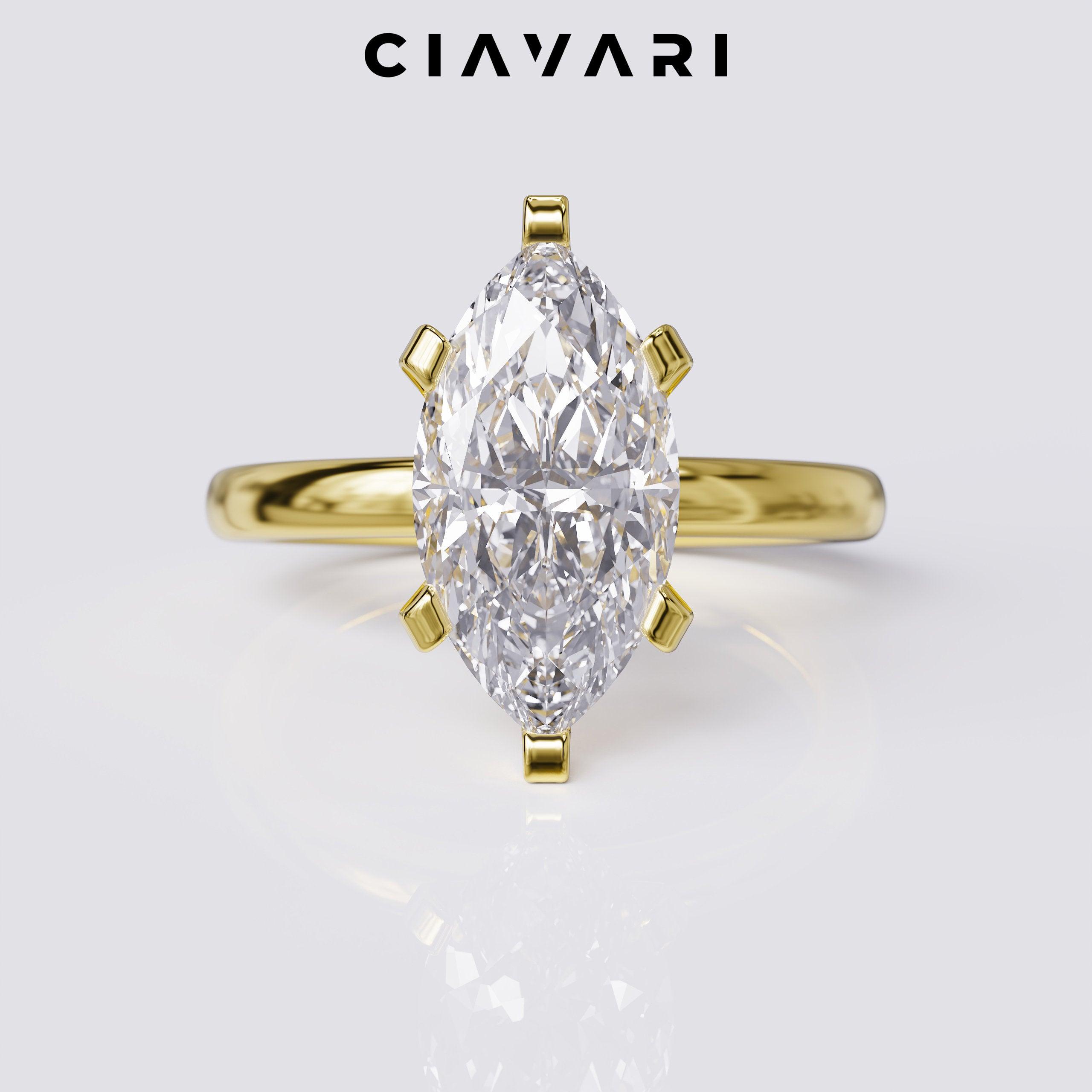 1.50 Carat Marquise Cut Engagement Ring