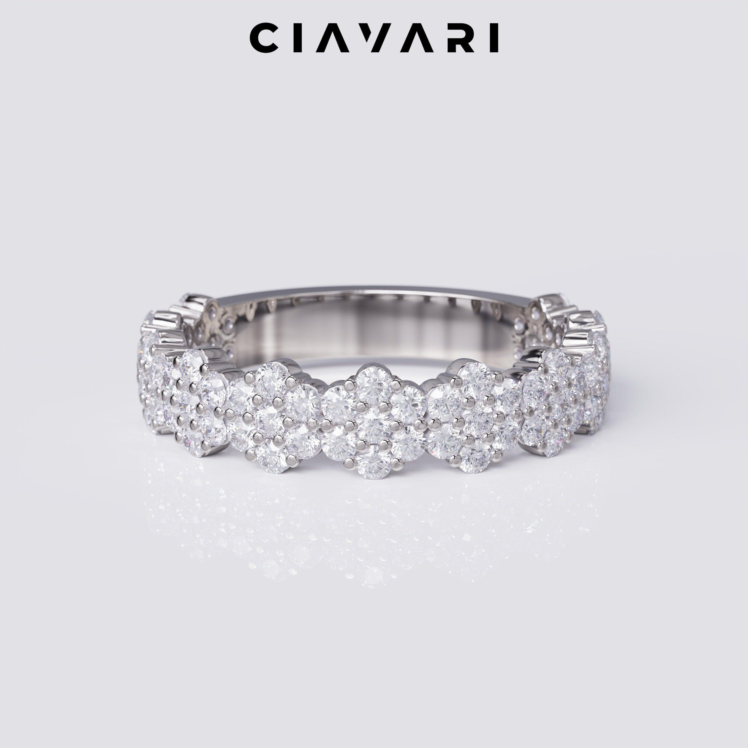 0.60 Carat Honeycomb Pattern Diamond Ring