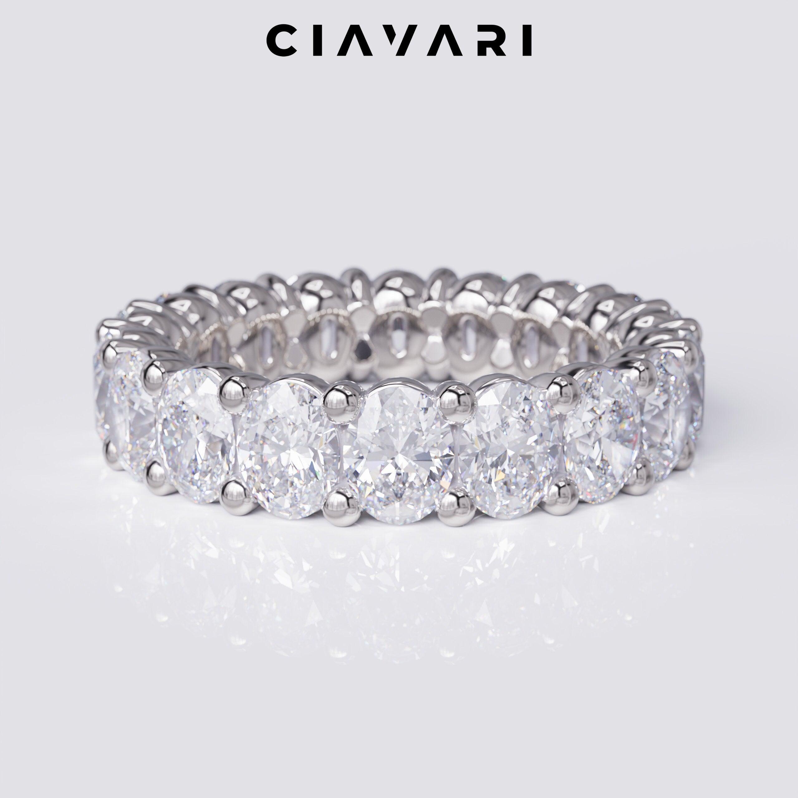 4 Carat Oval Diamond Eternity Band