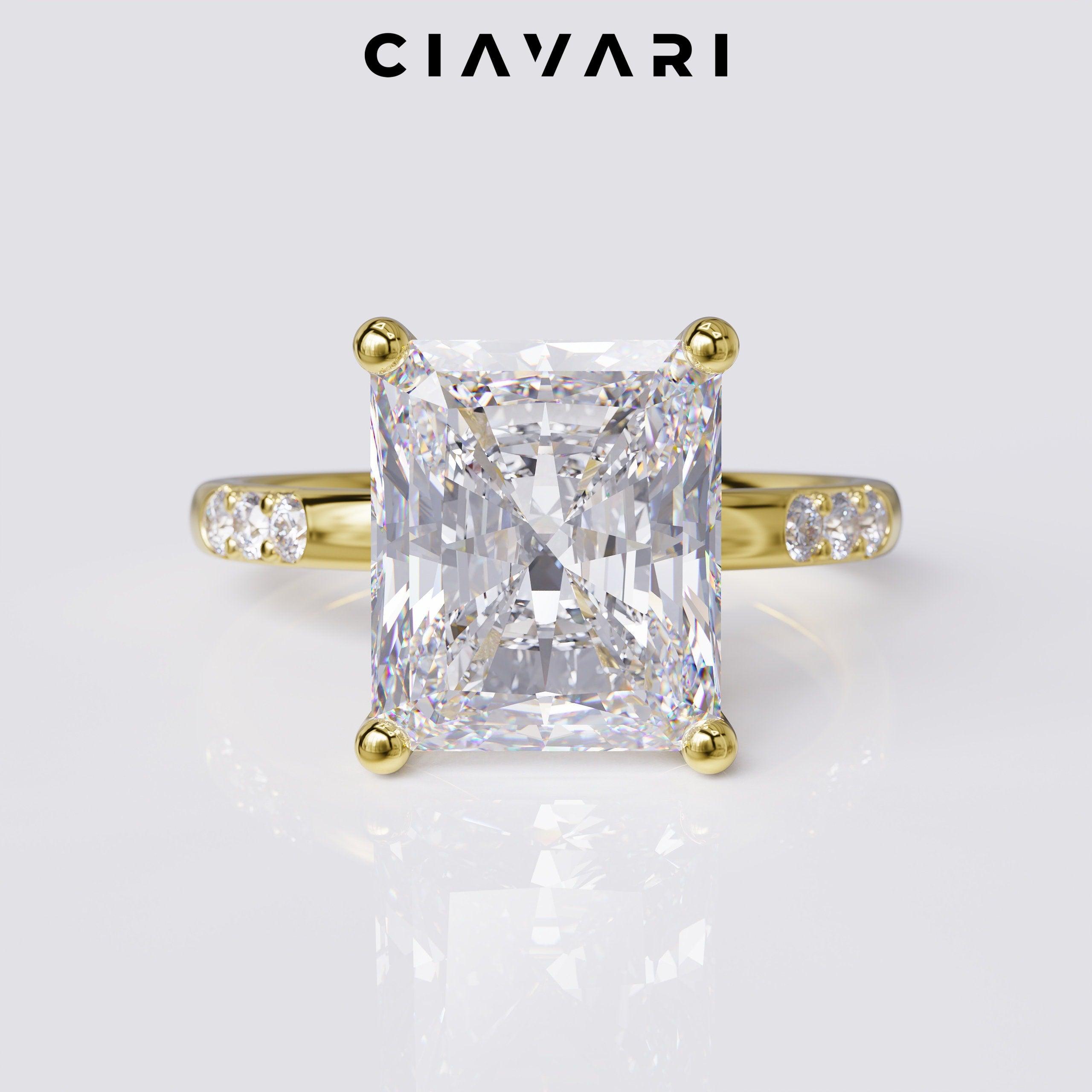 3.15 Carat Radiant Cut Engagement Ring GIA Certified Diamond