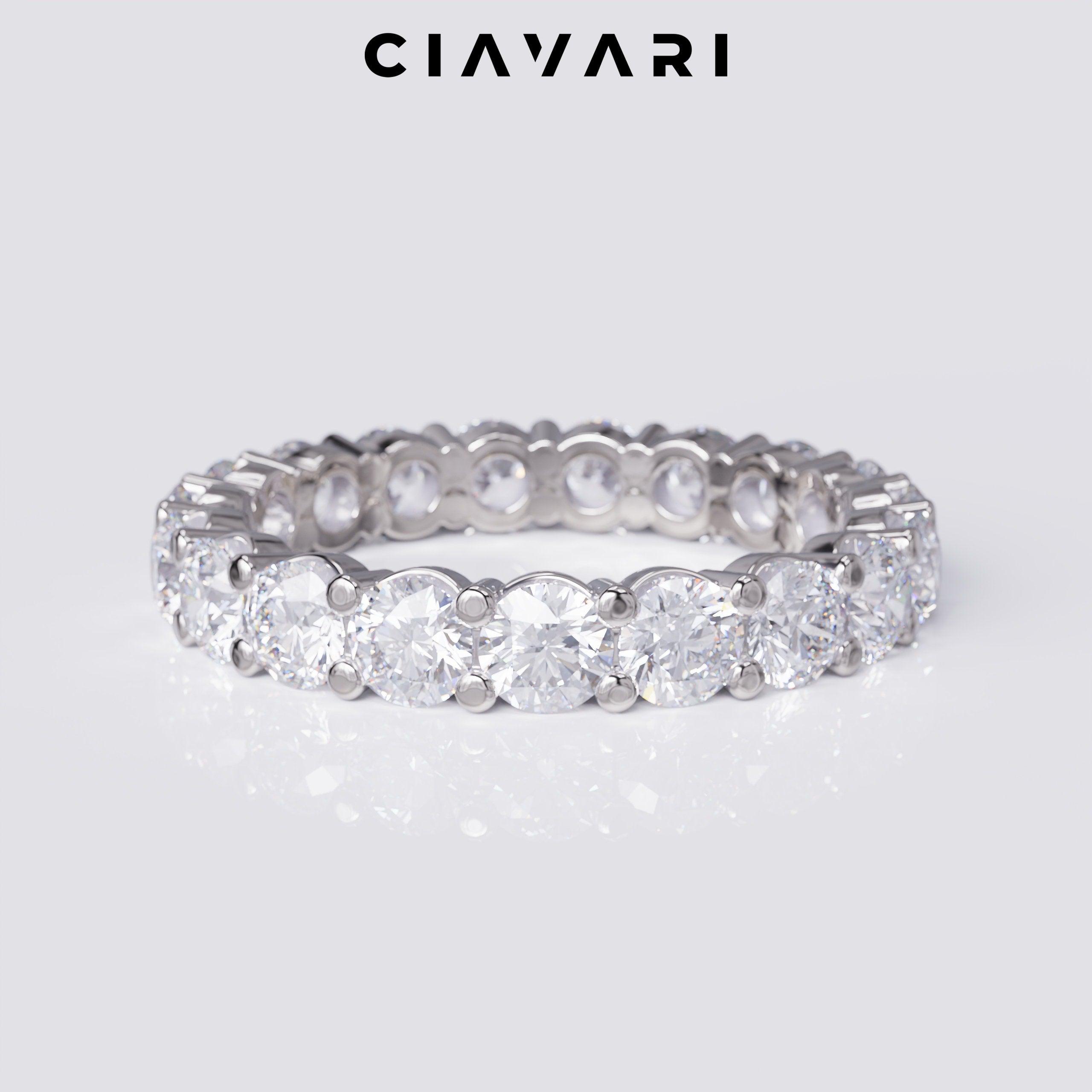 2.35 Carat Round Cut Diamond Eternity Band