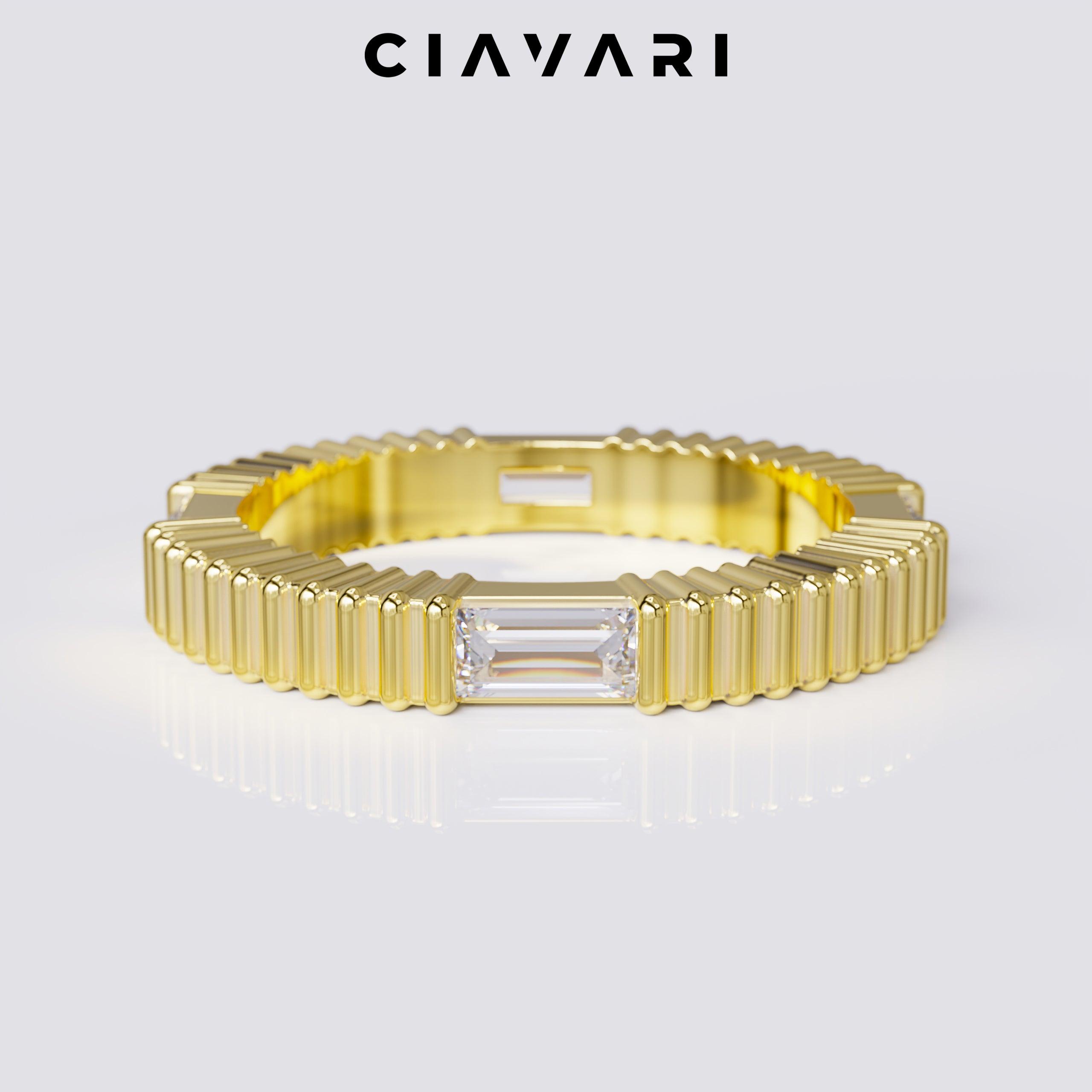 0.50 Carat Straight Baguette Band